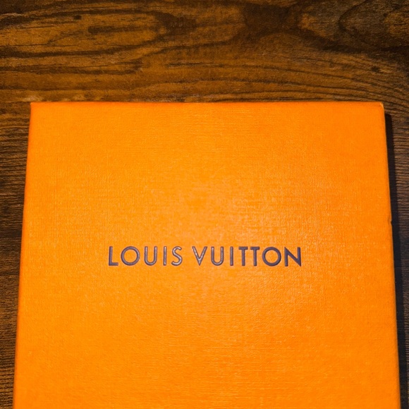 Louis Vuitton Orange Box with Blue Monogram Wallet